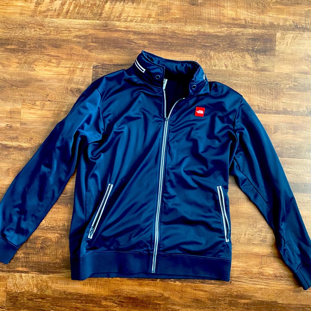 Northface track jacket size- XL. Navy blue w/hood